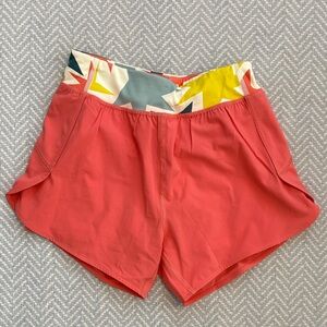 Hanna Andersson Pink Shorts with Colorful Waistband